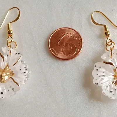 Boucles d'oreilles fleurs 